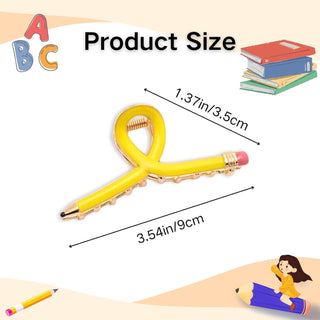 Cute Curved‑Pencil‑Shaped Hair Claw Clip