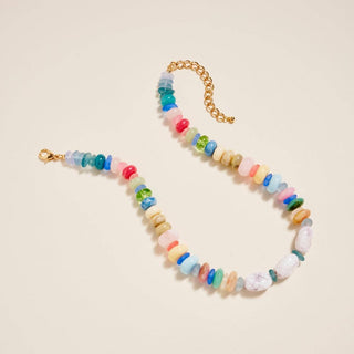 Marbled Ombre 16" Bead Seaglass Necklace