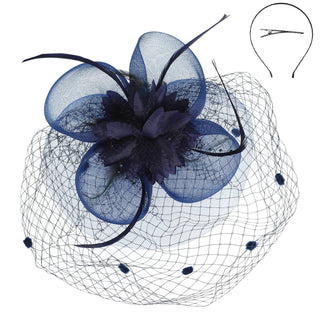 Floral Feathered Fascinator