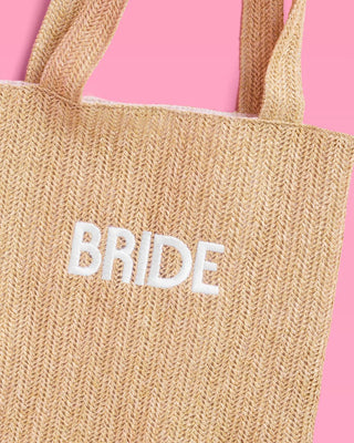 Embroidered Bride Beach Tote