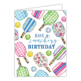 Have A Smashing Birthday Pickleball Paddles Greeting Card