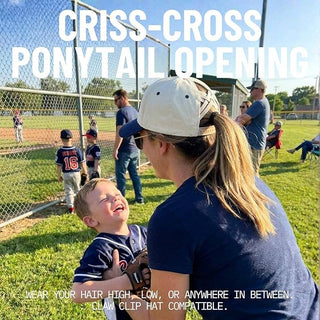 Boy Mom Criss Cross Trucker Hat
