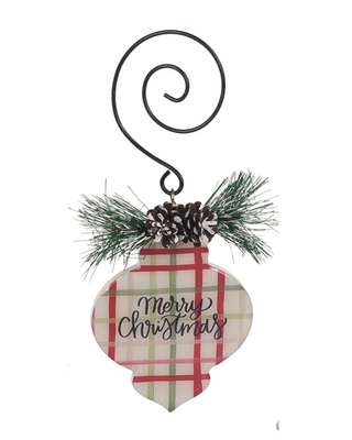 Merry Christmas Epoxy Ornament