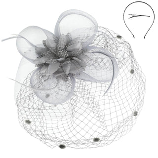 Floral Feathered Fascinator