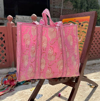 Pink India Tote