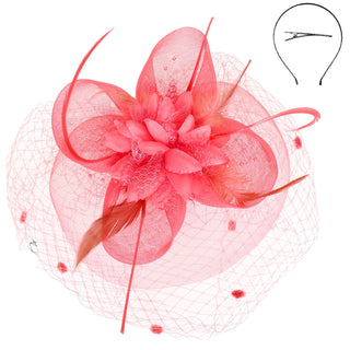 Floral Feathered Fascinator