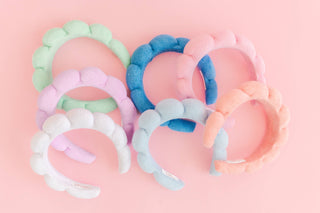 Cloud Puff Terrycloth Plush Spa Headband