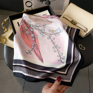 Artistic Printed Small Square Scarf