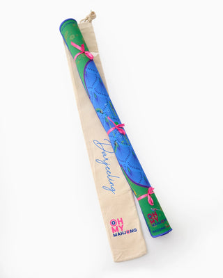 Colorful carrying case for Oh My! Manjongs on a white background