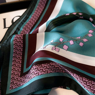 Artistic Printed Small Square Scarf