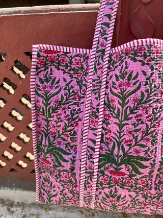Pink Quilted Bag