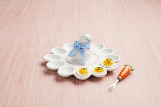 Bunny Deviled Egg Platter Set