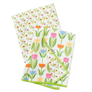 Mary Engelbreit Tulips Double Duty Reversible Towel