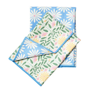 Yellow All a Buzz Double Duty Reversible Towel