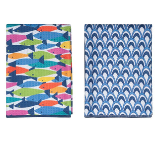 Navy Kate Nelligan Double Duty Reversible Towel