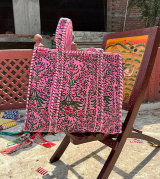 Pink Quilted Bag
