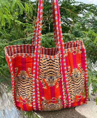 Tiger Quilted Bag