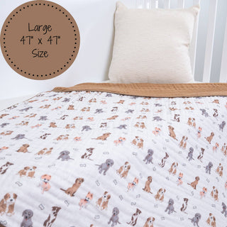 Muslin Woof Woof Quilt Baby & Kids Blanket