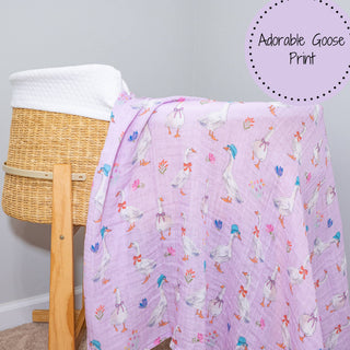 Baby Muslin Cute Goose Swaddle Blanket