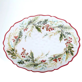 Christmas Gatherings Oval Platter