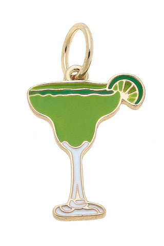 Green & Gold Margarita Drink Charm