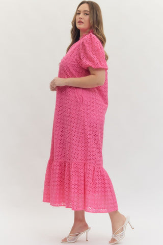 Own The Room Midi Dress- Curvy