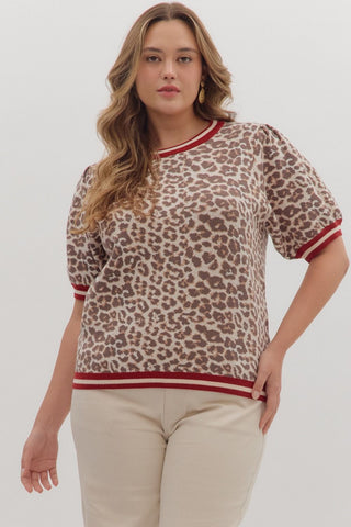 Leopard Luxe Sweater- Curvy