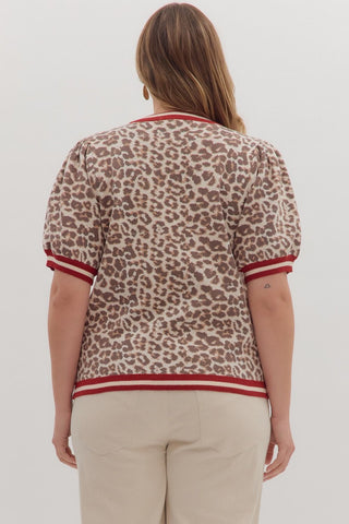 Leopard Luxe Sweater- Curvy