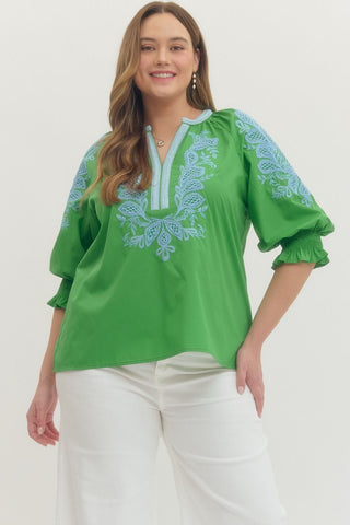 Sunshine State Blouse- Curvy