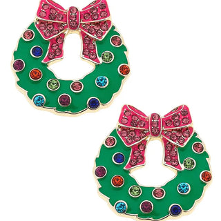 Christmas Wreath Earrings