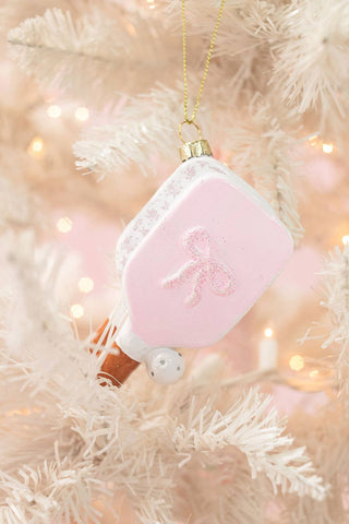 Pickleball Paddle Christmas Ornament - Pretty in Pinkleball