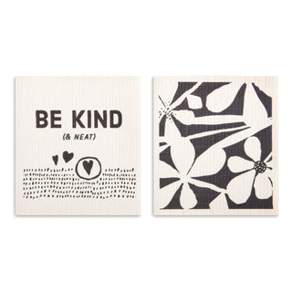 Bold Floral Biodegradable Dish Cloths Set