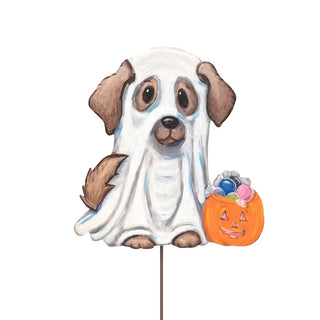 Ghost Puppy & Jack O Lantern Decor