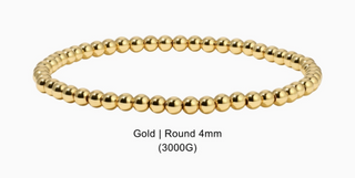 Gold beaded bracelet