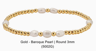 Gold and pearl bracelet
