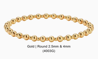 Gold beaded bracelet