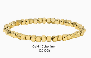 Gold beaded bracelet 