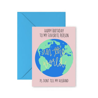 Don't Tell my Husband Greeting Card