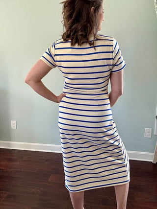 Parallel Charm Midi Dress