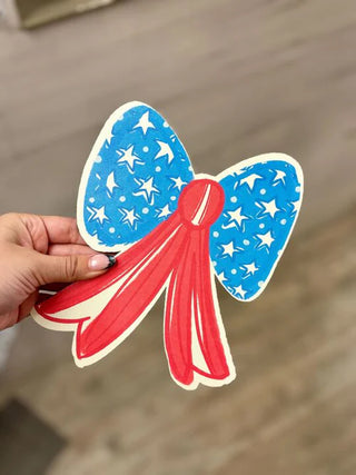 American Flag Bow Doorhanger Attachment