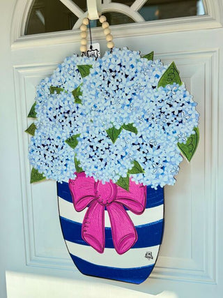 Hydrangea Jar Doorhanger