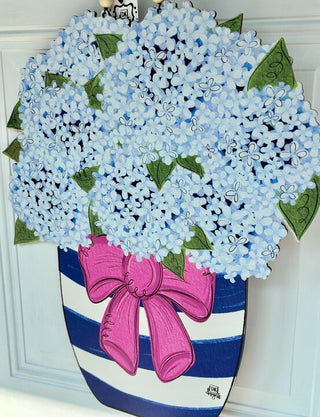 Hydrangea Jar Doorhanger