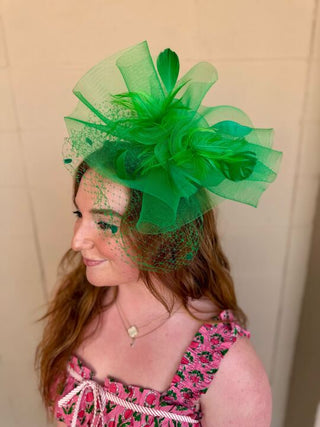 Green Final Stretch Fascinator