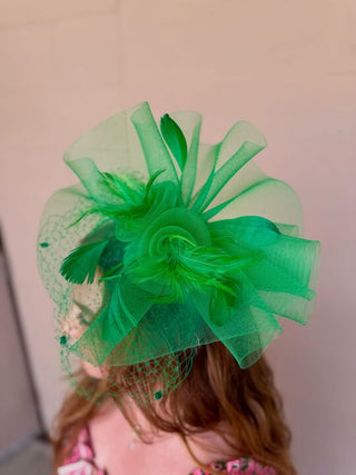 Green Final Stretch Fascinator