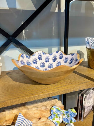 Small Block Print Enamel Bowl
