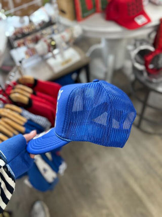 Cats Trucker Hat Blue