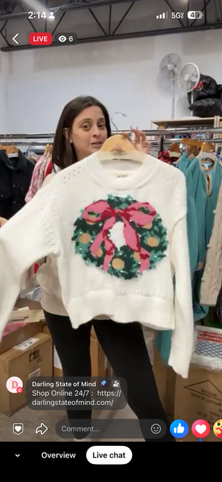 Wreath Pearl Sweater