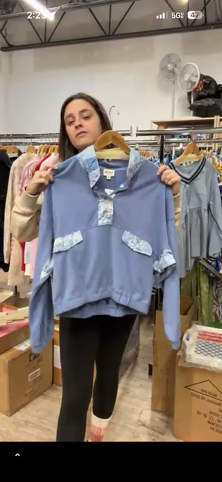 Ditsy Flower Pullover