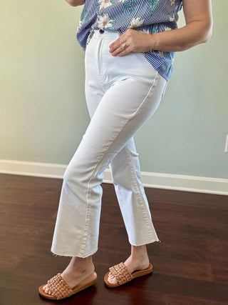 Tarrah Crop Flare Jeans