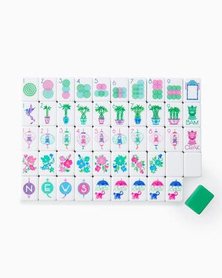 Keyboard with colorful sticker set on a white background
